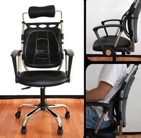 Mesh Back Support Car Seat Mesh Lumbar Support Cushion Chair Support Lower Back Pain Relief Back Posture Corrector With Elastic Strap Back Rest for Home Office Chairs