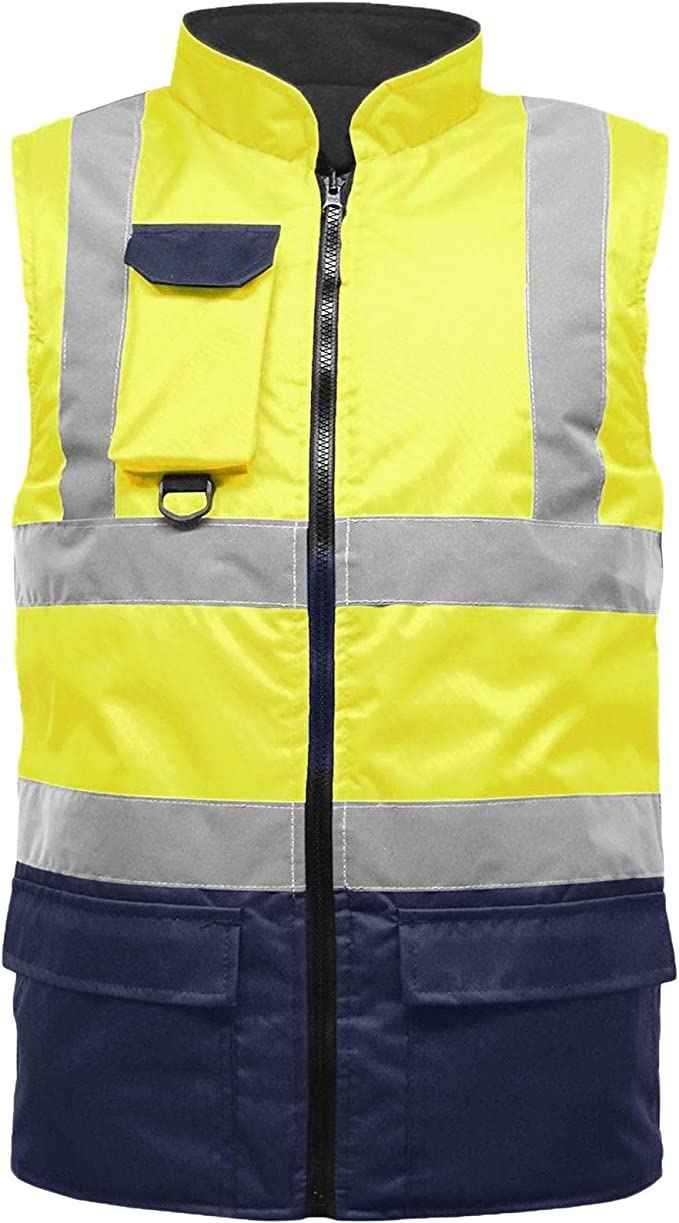Hi Vis Reversible Fleece Lined Bodywarmer