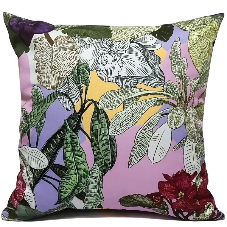 Waterproof Filled Outdoor Cushion 43x43cm Reversible Scatter Cushion Garden Patio Sofa Seat Cushion Indoor Outdoor Decorative Cushion