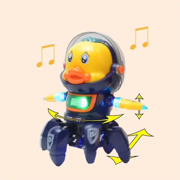 Dancing Astronaut Duck Toy with Lights & Music Interactive Moving Space Duck for Toddlers & Kids Fun Educational Gift & Sensory Play Toy