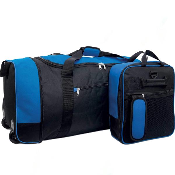 32 Inch 2 in 1 Large Capacity Travel Bag with Wheels Lightweight Rolling Weekend Luggage for Men and Women, Collapsible Storage Suitcase Alternative