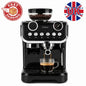Home Coffee Machine Espresso Maker with Milk Frother Steam Wand Dual Shot Brewing and Pressure Gauge for Cappuccino Latte Lovers