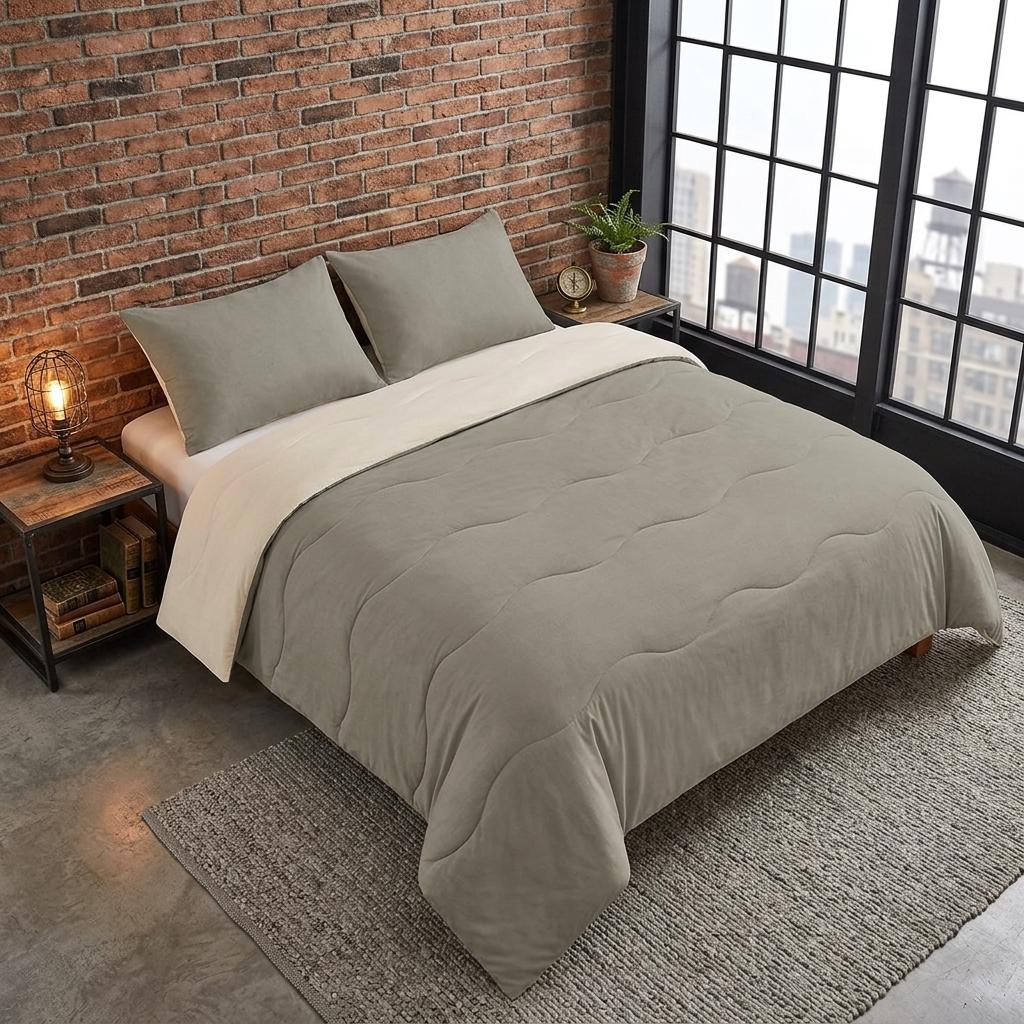 Coverless Duvet Set 10.5 Tog Reversible Quilted Bedding with Pillowcases Unicorn & Gamer Design Single Double Bed Set