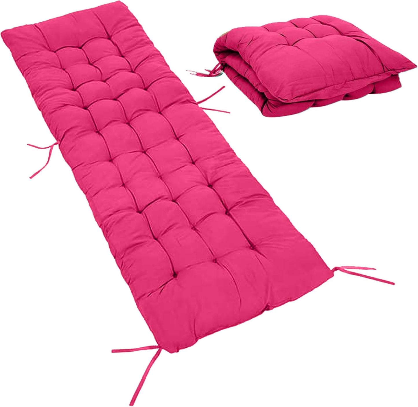 Extra Thick 8Cm Full Length Zero Gravity Chair Only Cushion Soft Padded Seat with Ties Quilted & Breathable Fabric for Recliners Patio Chairs Garden Loungers (170 x 53 x 8 cm)