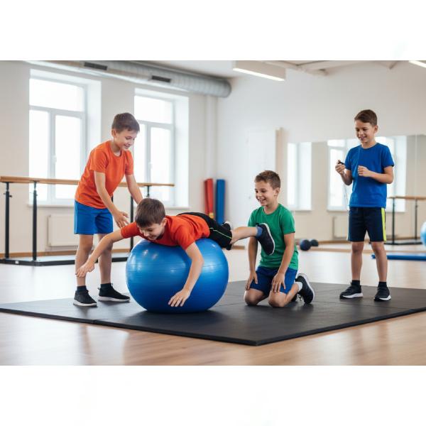 Fitness Gym Ball with Pump Anti-Burst Non-Slip Exercise Ball for Core Training Yoga Balance & Home Workout Equipment