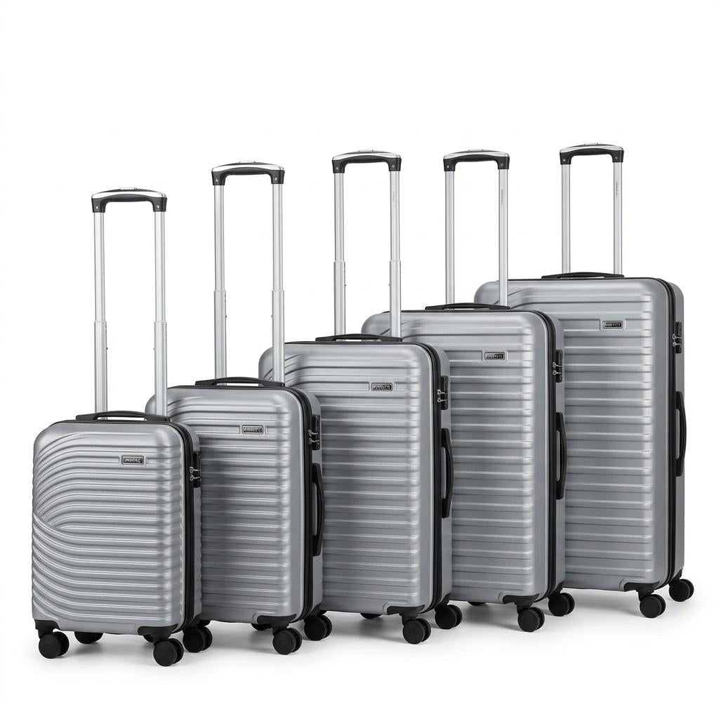 5 Piece Hard Shell Luggage Set with 360° Spinner Wheels, Combination Lock, Lightweight Travel Suitcase Set 18/20/26/29/32 Inch