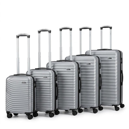 5 Piece Hard Shell Luggage Set with 360° Spinner Wheels, Combination Lock, Lightweight Travel Suitcase Set 18/20/26/29/32 Inch