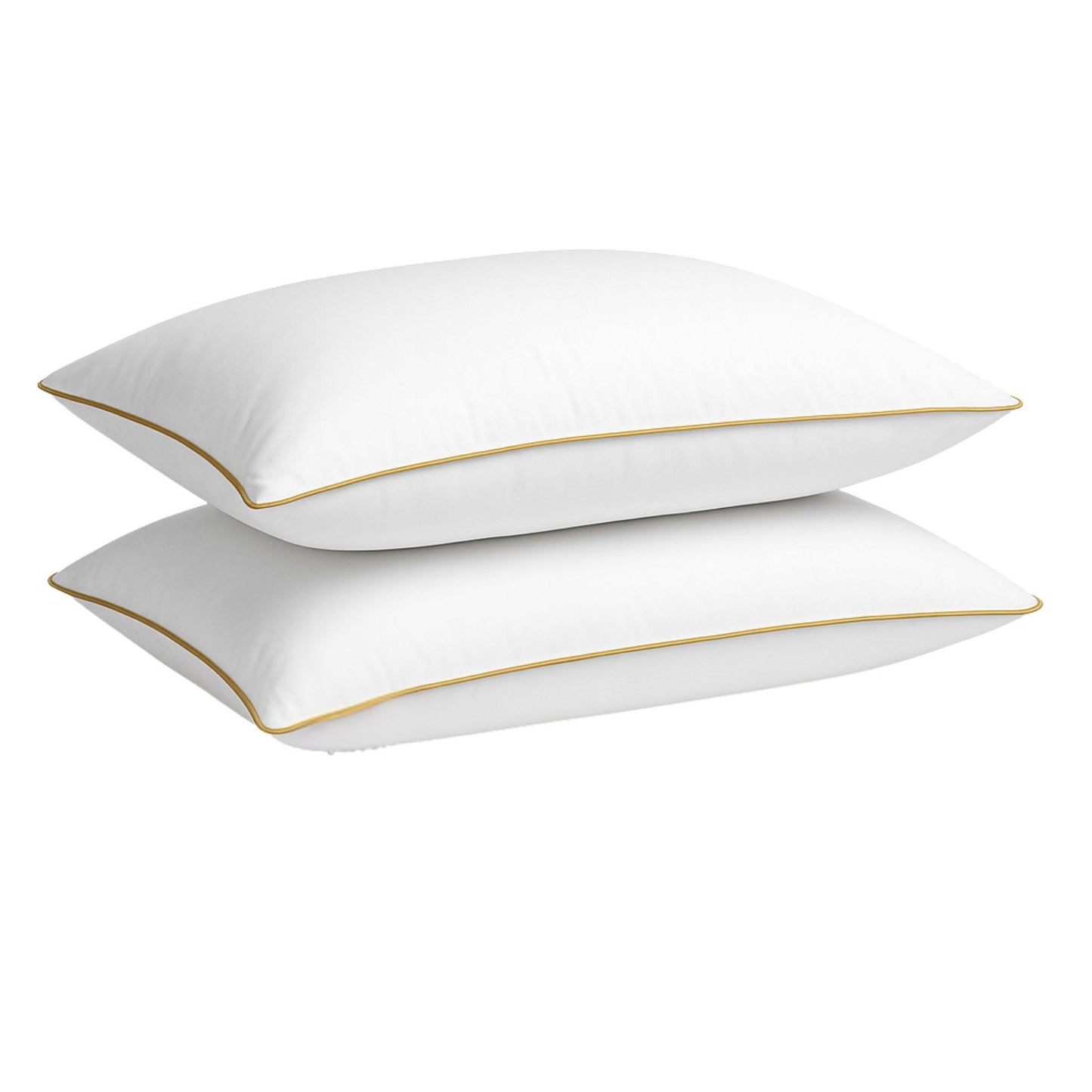 Luxury Goose Feather & Down Pillows 85% Feather 15% Down Anti-Allergy Soft Support UK Size 48x74cm (Pack of 2 / 4)
