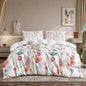 Floral Duvet Cover Set 3 Piece Double & King Size Soft Microfiber Bedding Set with 2 Pillowcases Floral Bed Linen Quilt Cover UK