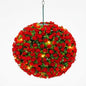 Solar Powered Topiary Ball Lights – 27cm Hanging LED Garden Ornament for Wedding, Backyard and Balcony Decor