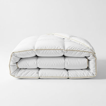 Luxury Feather & Down Duvet Quilt 100% Cotton Cover Warm Soft Breathable Bedding Single Double King Super King Multiple Tog