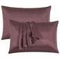 Satin Silk Pillowcases for Hair and Skin 2 Pack Standard Size 50x75cm Envelope Closure Pillow Case