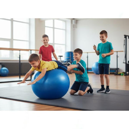 Fitness Gym Ball with Pump Anti-Burst Non-Slip Exercise Ball for Core Training Yoga Balance & Home Workout Equipment