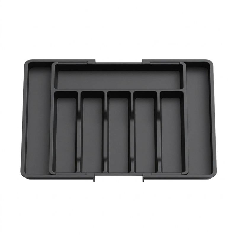 Adjustable Kitchen Cutlery Organiser Tray Expandable Drawer Storage for Utensils, Cutlery & Tableware Lightweight Plastic