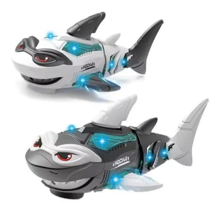 Kid's Shark Toy with Lights and Music Electric Mechanical Gear Toy Suitable as a Gift for Boys and Girls