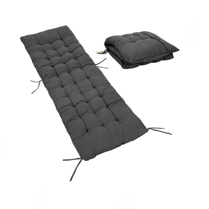 Extra Thick 8Cm Full Length Zero Gravity Chair Only Cushion Soft Padded Seat with Ties Quilted & Breathable Fabric for Recliners Patio Chairs Garden Loungers (170 x 53 x 8 cm)