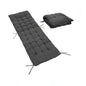 Extra Thick 8Cm Full Length Zero Gravity Chair Only Cushion Soft Padded Seat with Ties Quilted & Breathable Fabric for Recliners Patio Chairs Garden Loungers (170 x 53 x 8 cm)