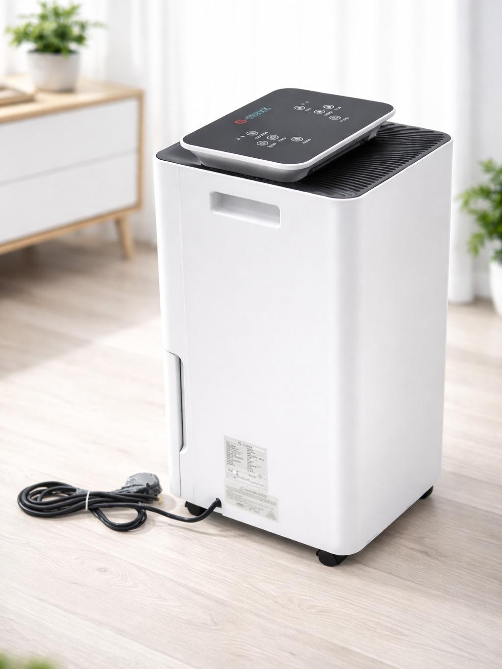 Air Purifying Dehumidifier 3-in-1 with 2.5L Tank – 10L/Day, Low Noise Energy Efficient Indoor Moisture Remover with Timer for Home Bedroom Bathroom