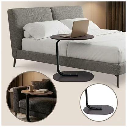 C-Shaped Sofa Side End Table Compact Coffee & Laptop Table for Living Room or Bedroom Sturdy, Space-Saving & Easy to Assemble