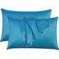 Satin Silk Pillowcases for Hair and Skin 2 Pack Standard Size 50x75cm Envelope Closure Pillow Case