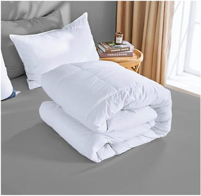 13.5 Tog Duck Feather & Down Duvet All Seasons Quilt with Anti-Dust Mite Down-Proof Cover Soft Warm & Machine Washable