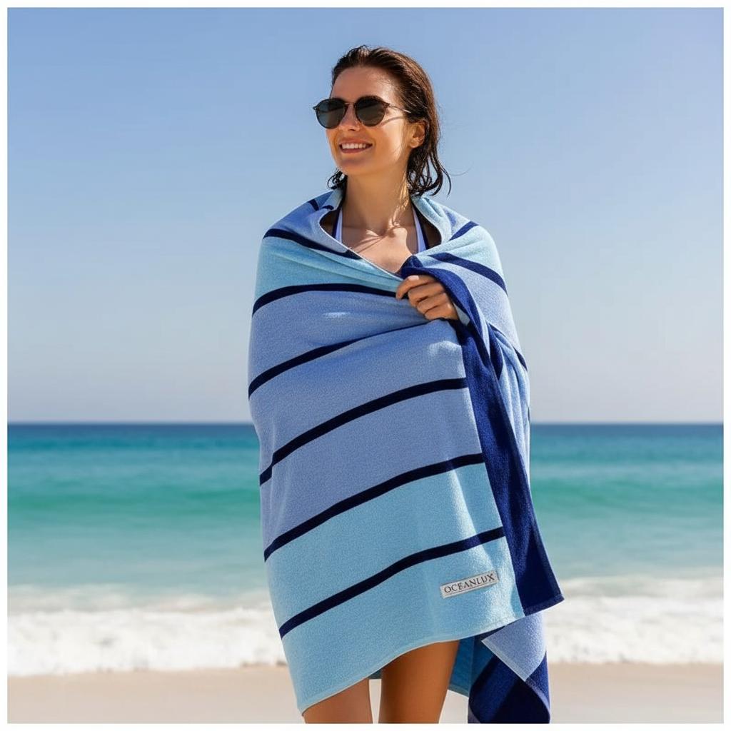 Extra Large Beach Towel Quick Dry Sand Resistant Lightweight Travel Towel XXL 100 x 180 cm Soft Adult Towel