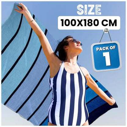 Extra Large Beach Towel Quick Dry Sand Resistant Lightweight Travel Towel XXL 100 x 180 cm Soft Adult Towel