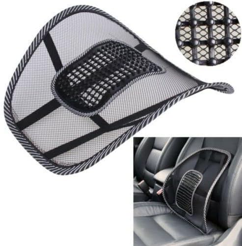 Mesh Back Support Car Seat Mesh Lumbar Support Cushion Chair Support Lower Back Pain Relief Back Posture Corrector With Elastic Strap Back Rest for Home Office Chairs