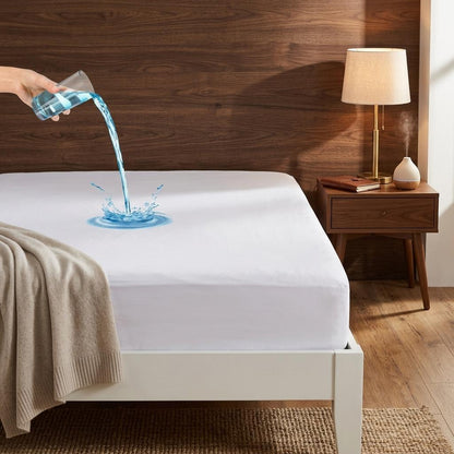 Waterproof Zipped Mattress Protector Full Encasement Mattress Cover Anti-Allergen Single Double King Super King