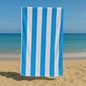 Sand Free Beach Towel Extra Large 100x200cm Kabana Stripe Quick Dry Microfibre Towel for Beach, Pool & Travel