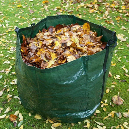 2 Pack Heavy Duty Garden Waste Bags Reusable Showerproof Garden Sacks for Leaves, Weeds & Clippings with Strong Handles