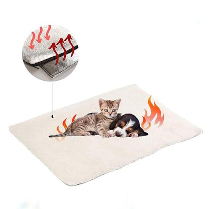 New Self Heating Pet Mat Bed Pet Blanket Ideal for Cats and Dogs Self Warming Blanket Cushion Ultra Soft Heated Pad Thermal Pet Mat Blanket