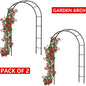 2.4M Garden Arch Trellis Metal Tubular Frame Climbing Plant Archway Arbour