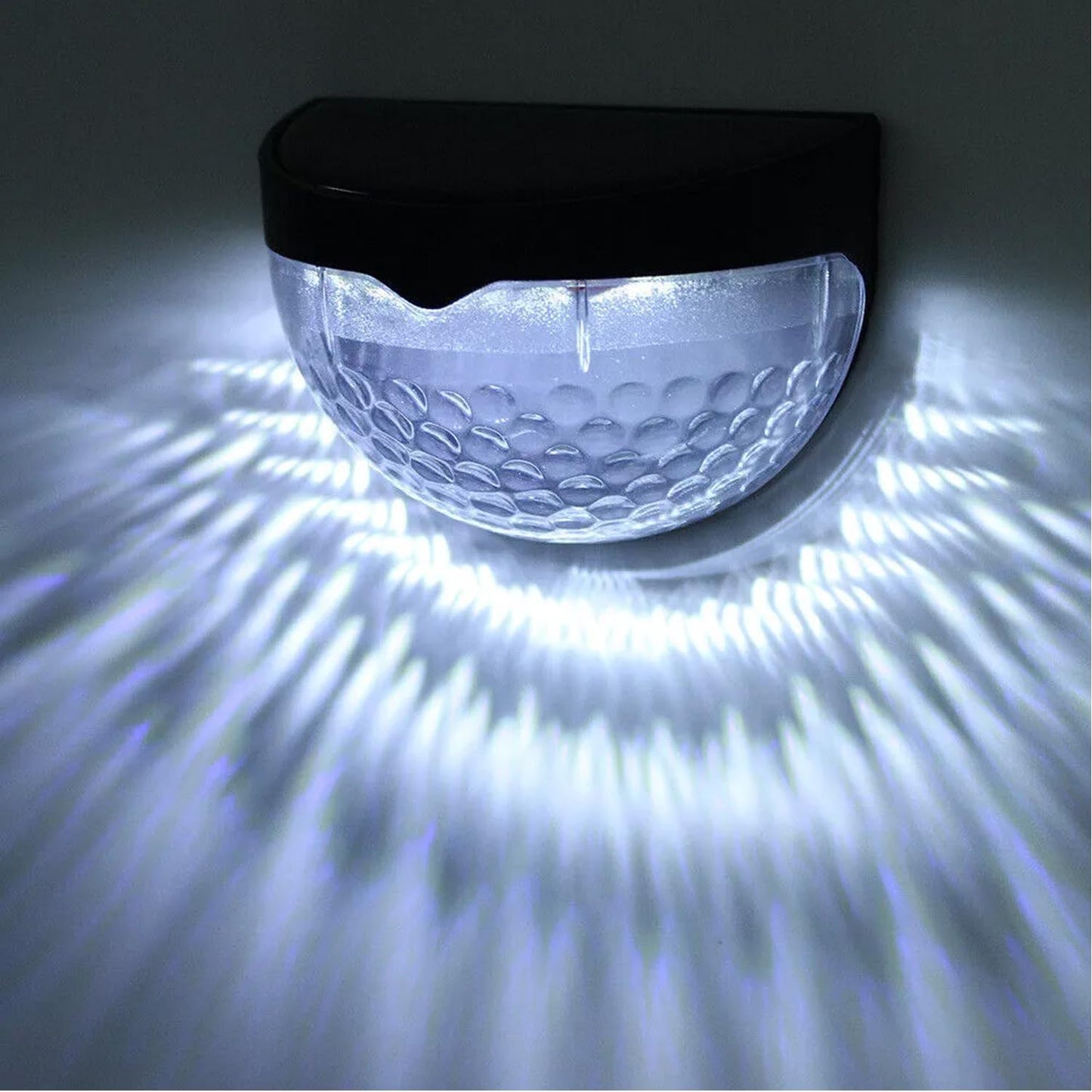 Garden Lights Pack of 4 Outdoor Lights Waterproof Night Light for Pathway Patio Deck Fence Solar Security Light with Dusk to Dawn Sensor Outdoor Lighting