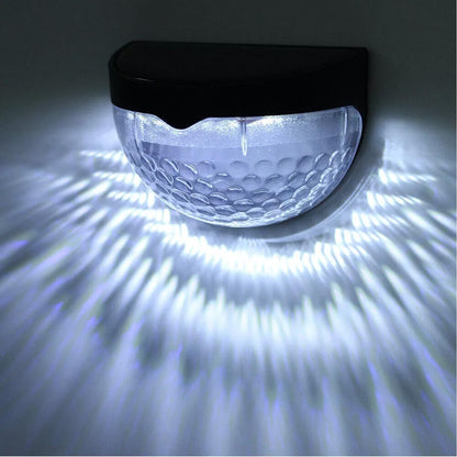 Garden Lights Pack of 4 Outdoor Lights Waterproof Night Light for Pathway Patio Deck Fence Solar Security Light with Dusk to Dawn Sensor Outdoor Lighting
