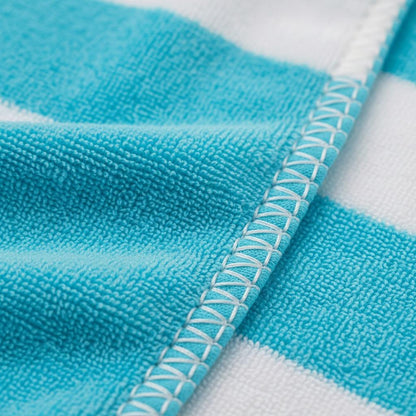 Sand Free Beach Towel Extra Large 100x200cm Kabana Stripe Quick Dry Microfibre Towel for Beach, Pool & Travel