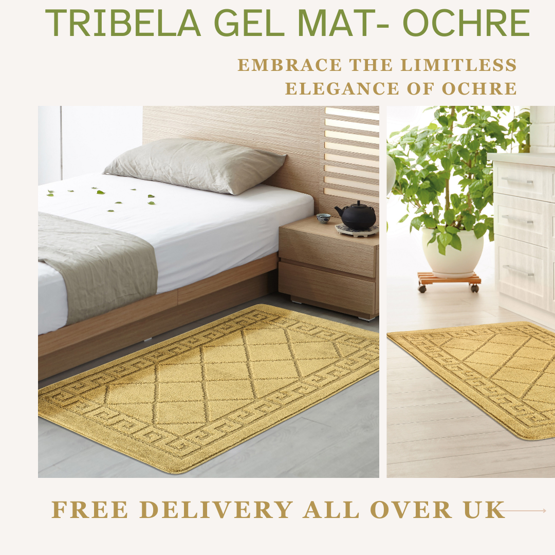 Non-Slip Geometric Gel Mat Greek Style Hallway Rug Runner Kitchen Floor Mat Size