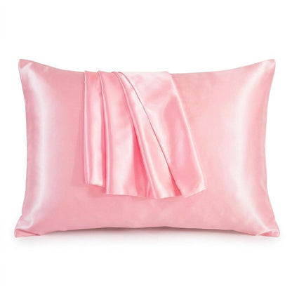 Satin Silk Pillowcases for Hair and Skin 2 Pack Standard Size 50x75cm Envelope Closure Pillow Case