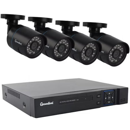 4 Camera Home CCTV System Full HD 1080P DVR Kit Outdoor Night Vision Remote Monitoring UK