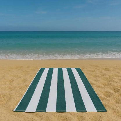 Sand Free Beach Towel Extra Large 100x200cm Kabana Stripe Quick Dry Microfibre Towel for Beach, Pool & Travel