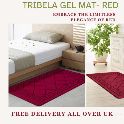 Non-Slip Geometric Gel Mat Greek Style Hallway Rug Runner Kitchen Floor Mat Size