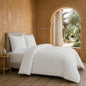 Diamond Tufted Duvet Cover Set Soft Microfibre Bedding Set with Pillowcases Hidden Zip Quilt Cover Easy Care UK Sizes