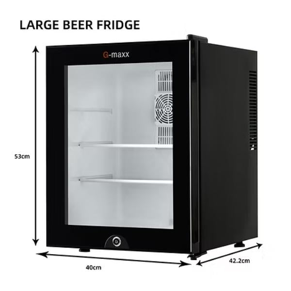 Compact Countertop Mini Beer Fridge with Adjustable Temperature – Quiet Drink Cooler for Home, Office & Bar (53cm)