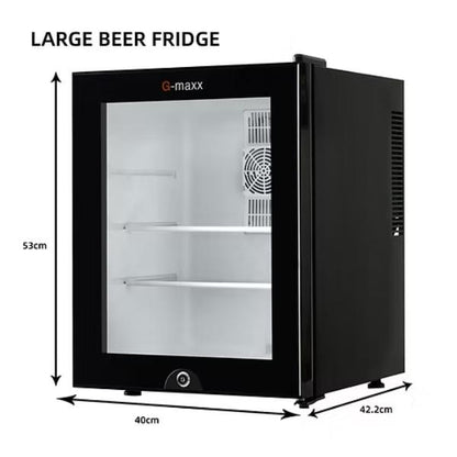Compact Countertop Mini Beer Fridge with Adjustable Temperature – Quiet Drink Cooler for Home, Office & Bar (53cm)