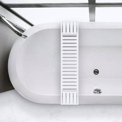 New Bamboo Bathtub Caddy Tray Bathroom Accessories Board Candle Wine Glass Book Tablet iPad & Phone Holders Bath Tub Rack Shelf Storage Organiser