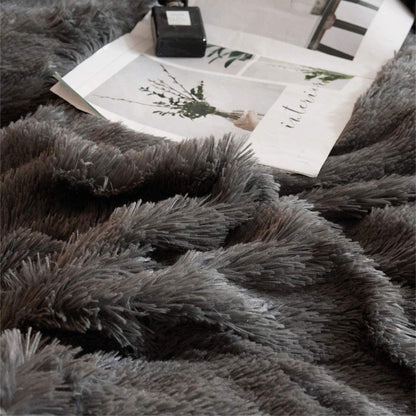 Cozy Snuggle & Cuddle Duvet Cover Set Soft Breathable Quilt Cover with Pillowcases for Winter Warm Bedding