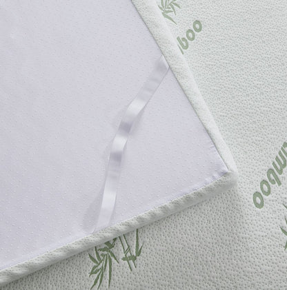2 & 4 Inch Thick Bamboo Foam Mattress Topper 5 Zone Mattress Enhancer