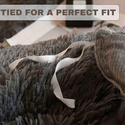 Luxury Hug & Snug Duvet Cover Set Ultre Soft Cozy and Snuggle Quilt Cover Bedding set Single Double King size Available in Charcoal this bedding set is perfect for cooler nights and year round use