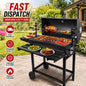 Premium Charcoal BBQ Grill with Rotisserie Spit Roaster – Outdoor Garden Barbecue Cooker for Parties, Camping & Summer Grilling UK