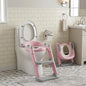 Toddler Potty Training Seat with Adjustable Ladder Steps Non-Slip Kids Toilet Training Seat Safe BPA-Free Toilet Trainer for Boys & Girls